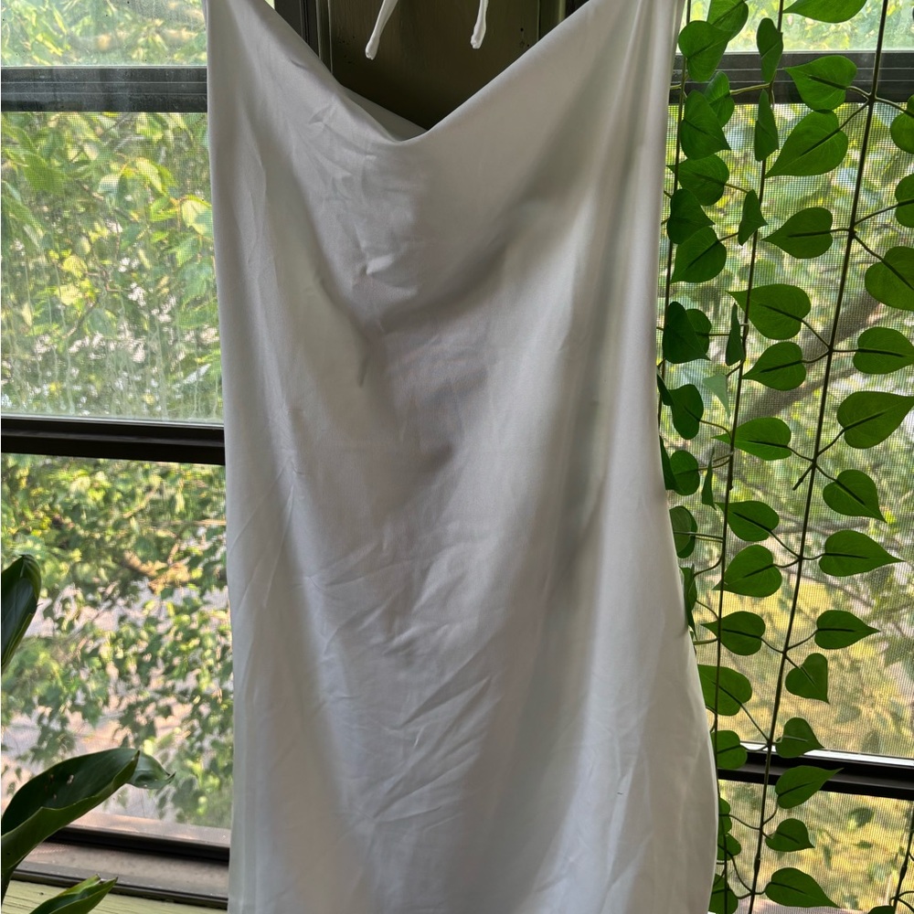 Elegant White Slip Dress